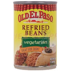OLD EL PASO  REFRIED BEANS VEG 16OZ